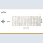 Πλαστική Επένδυση Ραμποτέ PVC VILO Loft Brick, 2650 x 250 x 8mm - Image 4