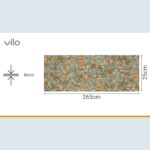 Πλαστική Επένδυση Ραμποτέ PVC VILO Monstera, 2650 x 250 x 8mm - Image 3