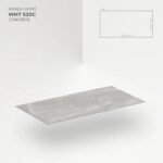 Πλακίδια Μπάνιου SPC ARBITON - Modee tiles Monza white concrete, 600 x 1200 x 4mm - Image 3