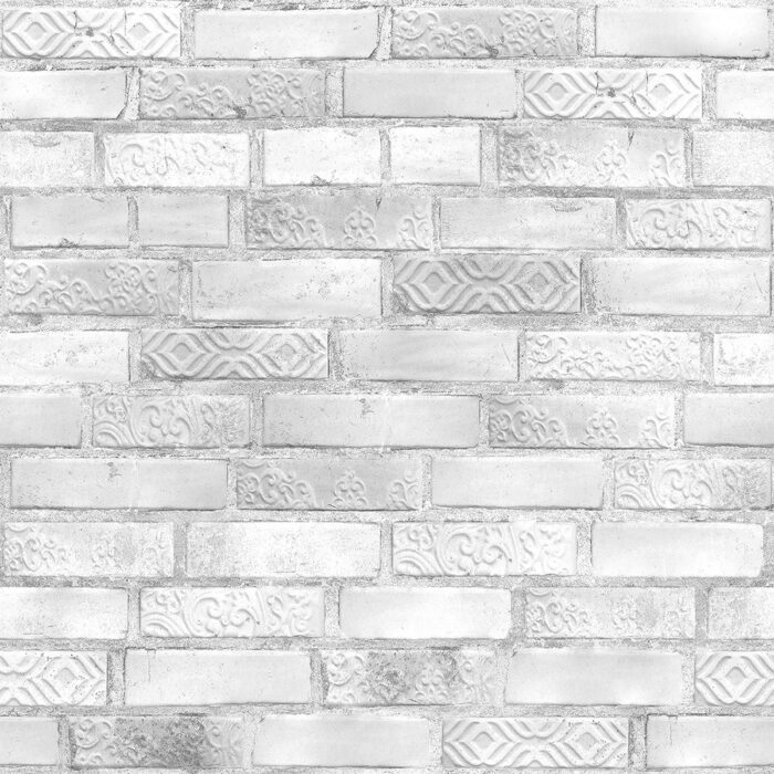 Πλαστική Επένδυση Ραμποτέ PVC VILO Ornament Brick, 2650 x 250 x 8mm - Image 2