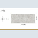 Πλαστική Επένδυση Ραμποτέ PVC VILO Sheer, 2650 x 250 x 8mm - Image 3