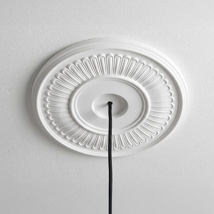 Ροζέτα Οροφής HOMESTAR SILVA από Φελιζόλ/Πολυστερίνη, 37cm - Image 2