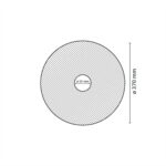 Ροζέτα Οροφής HOMESTAR SILVA από Φελιζόλ/Πολυστερίνη 37cm - Image 2