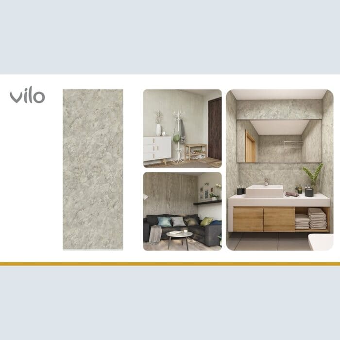 Πλαστική Επένδυση Ραμποτέ PVC VILO Stone Master, 2650 x 250 x 8mm - Image 4