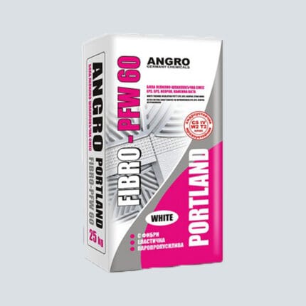 Λευκή Κόλλα Θερμοπρόσοψης ANGRO - PORTLAND FIBRO - PFW 60, 25kg