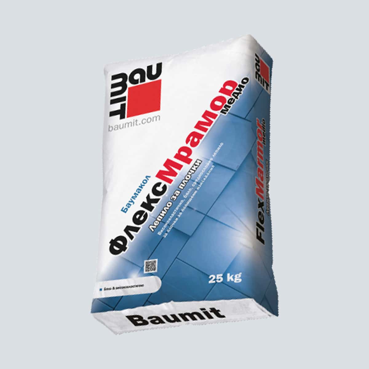 Λευκή Κόλλα πλακιδίων BAUMIT Baumacol FlexMarmor C2TE S1 25Kg