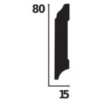 Σοβατεπί Decolux DSK - 8015, 2000 x 80 x 15mm - Image 2