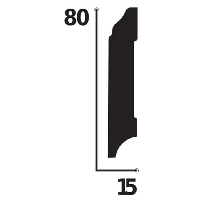 Σοβατεπί Decolux DSK - 8015, 2000 x 80 x 15mm - Image 2