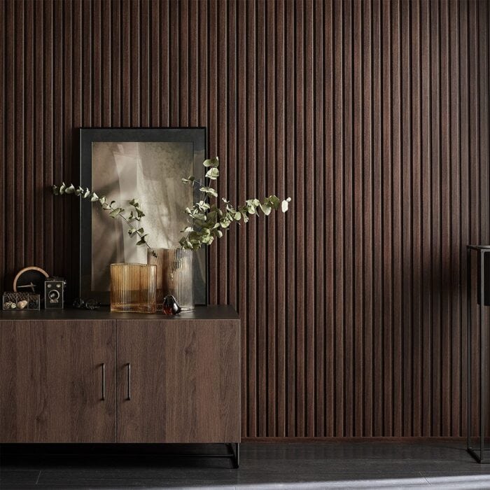 3D Πάνελ τοίχου Linerio L-Line Chocolate, 2650 x 122 x 21mm - Image 2