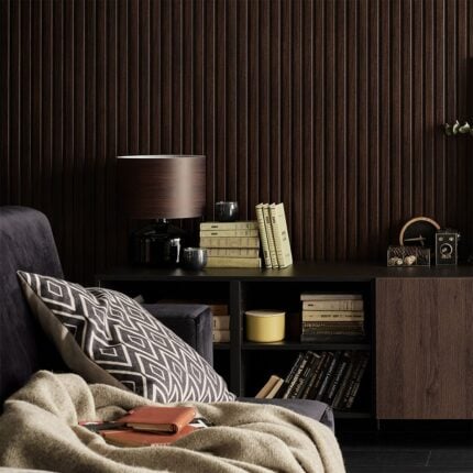 3D Πάνελ τοίχου Linerio L-Line Chocolate 2650 x 122 x 21mm