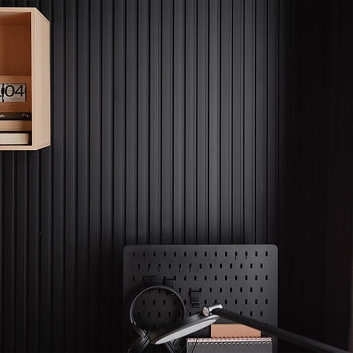 3D Πάνελ τοίχου Linerio M-Line Black 2650 x 122 x 12mm - Image 2