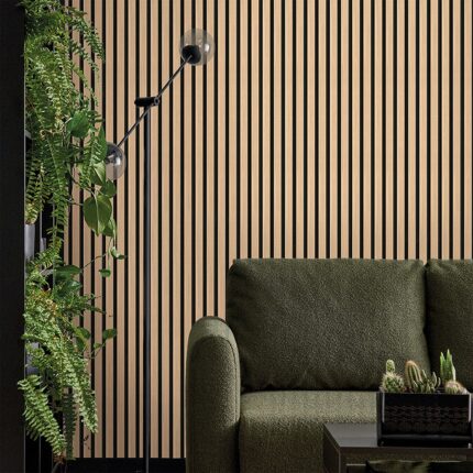 3D Πάνελ τοίχου Linerio M-Line Natural Black 2650 x 122 x 12mm