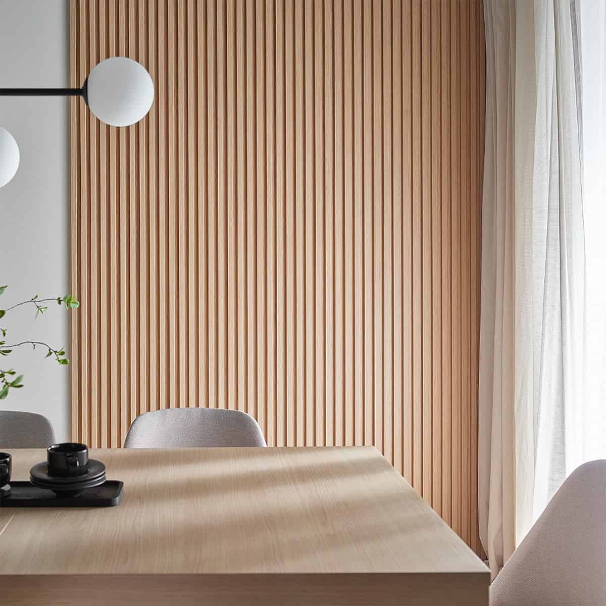 3D Πάνελ τοίχου Linerio M Plus-Line Light Oak 2650 x 122 x 21mm