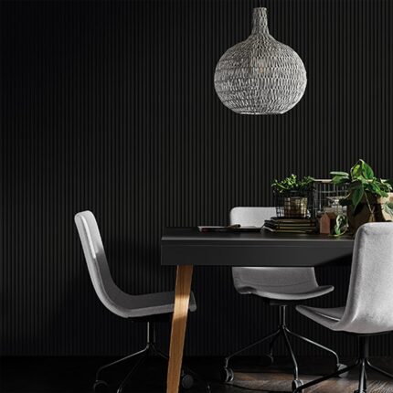 3D Πάνελ τοίχου Linerio S-Line Black 2650 x 122 x 12mm