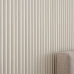 3D Πάνελ τοίχου Linerio XS-Line Oval White 2650 x 306 x 9mm