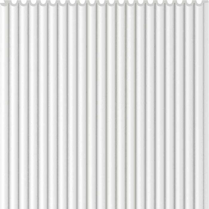 3D Πάνελ τοίχου Linerio XS-Line Oval White 2650 x 306 x 9mm - Image 2