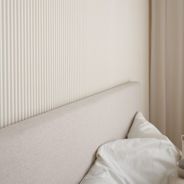 3D Πάνελ τοίχου Linerio XS-Line Oval White 2650 x 306 x 9mm - Image 3