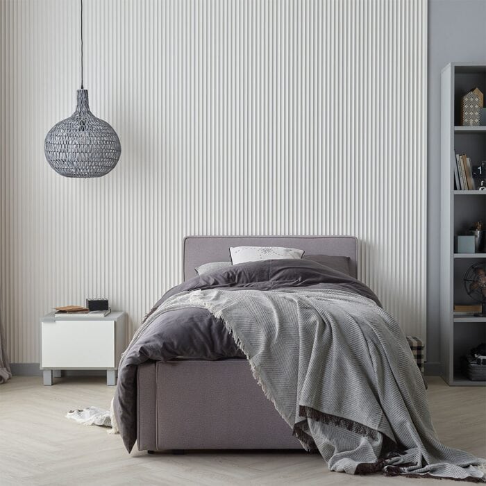 3D Πάνελ τοίχου Linerio XS-Line Wave White, 2650 x 304 x 9mm - Image 4