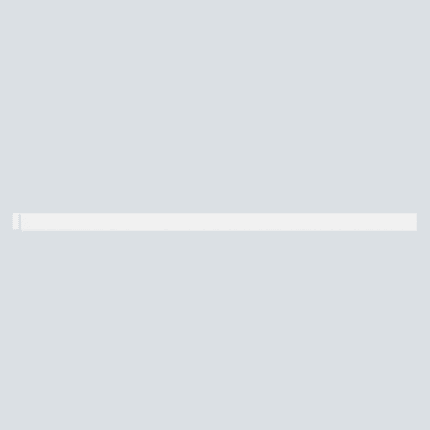 Μεμονωμένο οριζόντιο τελείωμα για 3D πάνελ τοίχου XS-Line Oval/Wave White