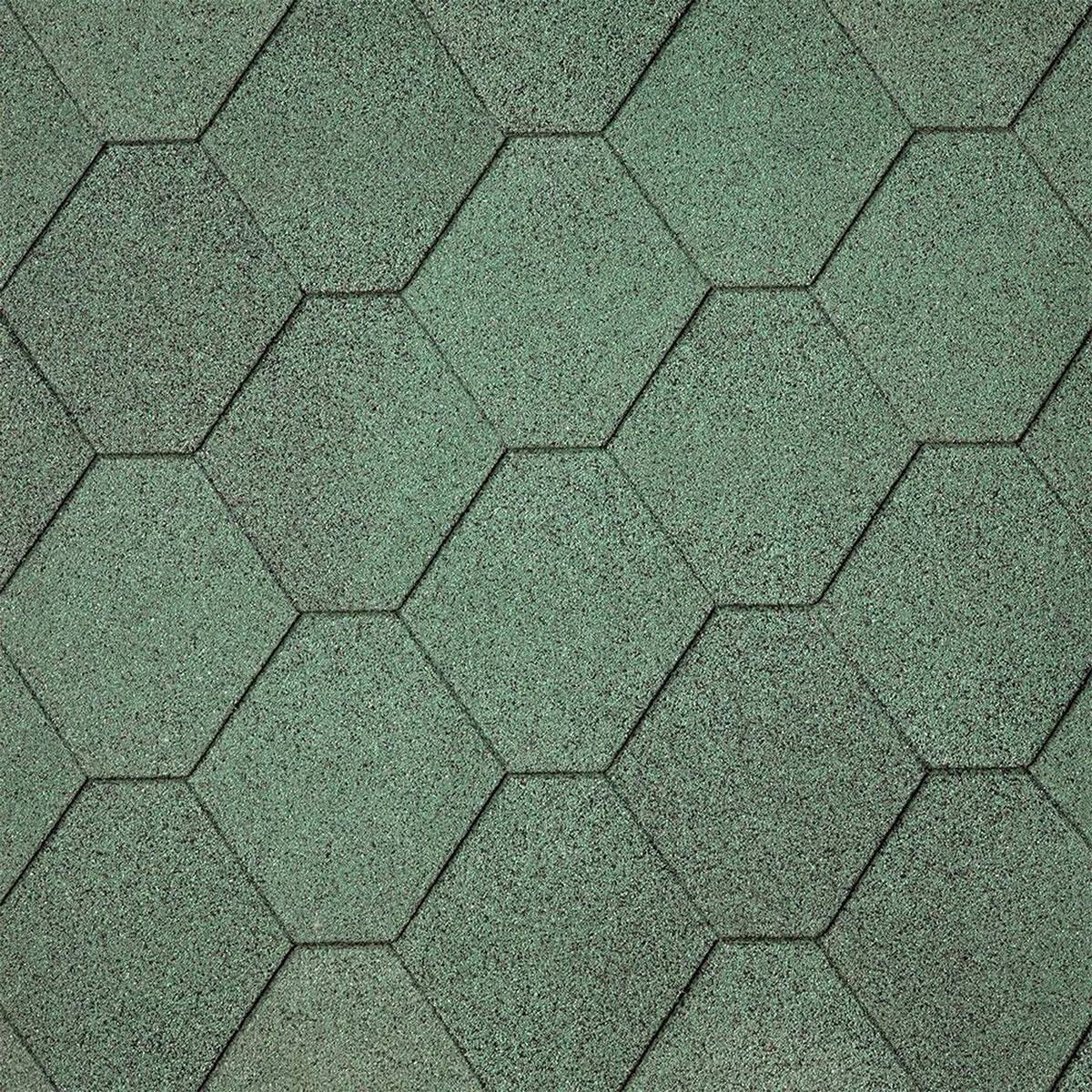 Ασφαλτικό Κεραμίδι Πράσινο Εξάγωνο