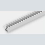 Εξωτερική/Εσωτερική γωνία Αλουμινίου Dumawall λευκή, 2600 x 15mm