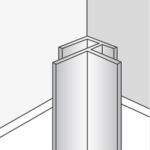 Εξωτερική/Εσωτερική γωνία Αλουμινίου Dumawall μαύρη, 2600 x 15mm - Image 2
