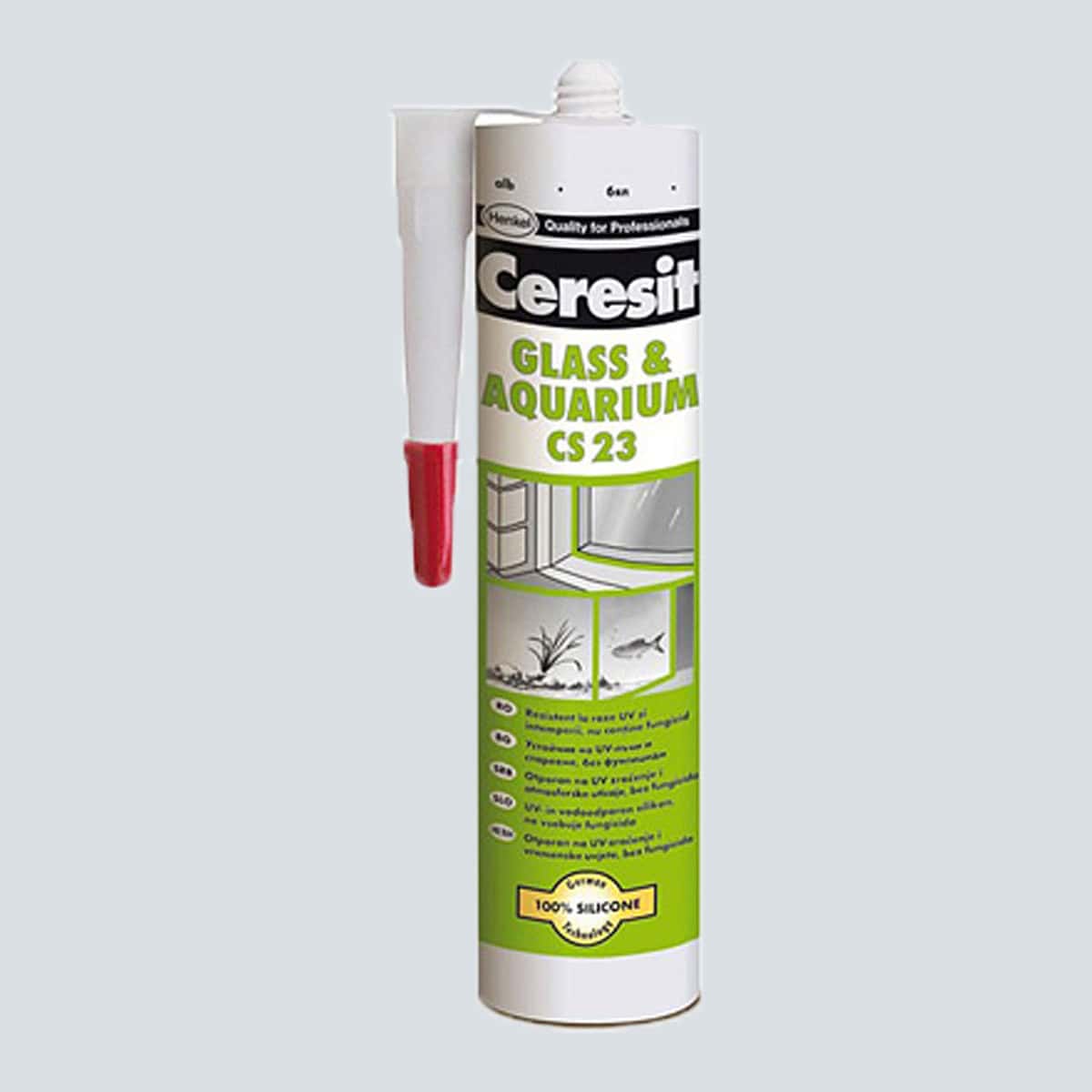 Διάφανη Σιλικόνη για Τζάμια CERESIT CS 23 GLASS & AQUARIUM 300ml