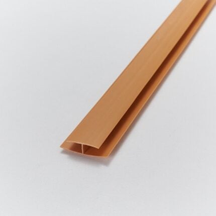 H-προφίλ για πλαστικές επενδύσεις PVC Ραμποτέ Golden Oak, 3000mm