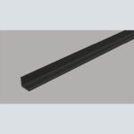 Εσωτερική γωνία Αλουμινίου Dumawall μαύρη, 2600 x 12mm