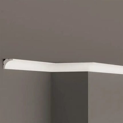 Κορνίζα οροφής HDPS DECOLUX AK-002, 2m x 20mm x 20mm - Διακοσμητική κορνίζα από φελιζόλ