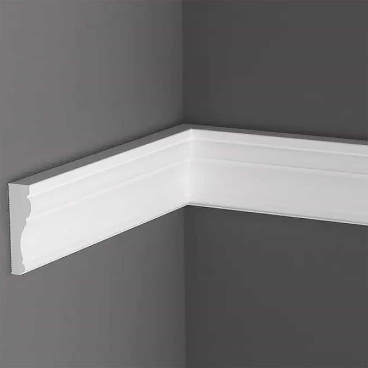 Κορνίζα επιτοίχια HDPS DECOLUX AB-6050, 2m x 60mm x 15mm - διακοσμητική κορνίζα από φελιζόλ