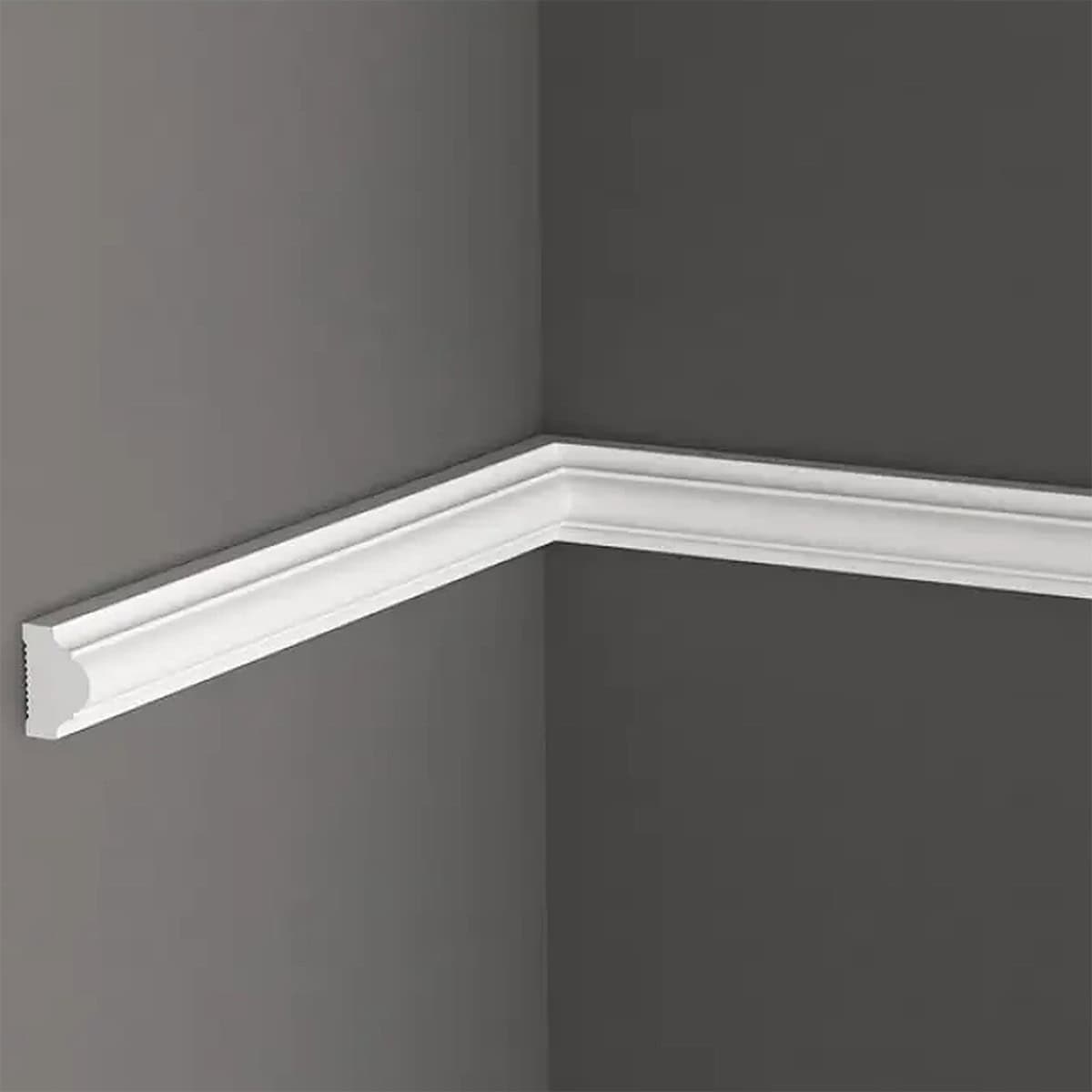 Κορνίζα επιτοίχια HDPS DECOLUX AD-025, 2m x 25mm x 15mm - διακοσμητική κορνίζα από φελιζόλ