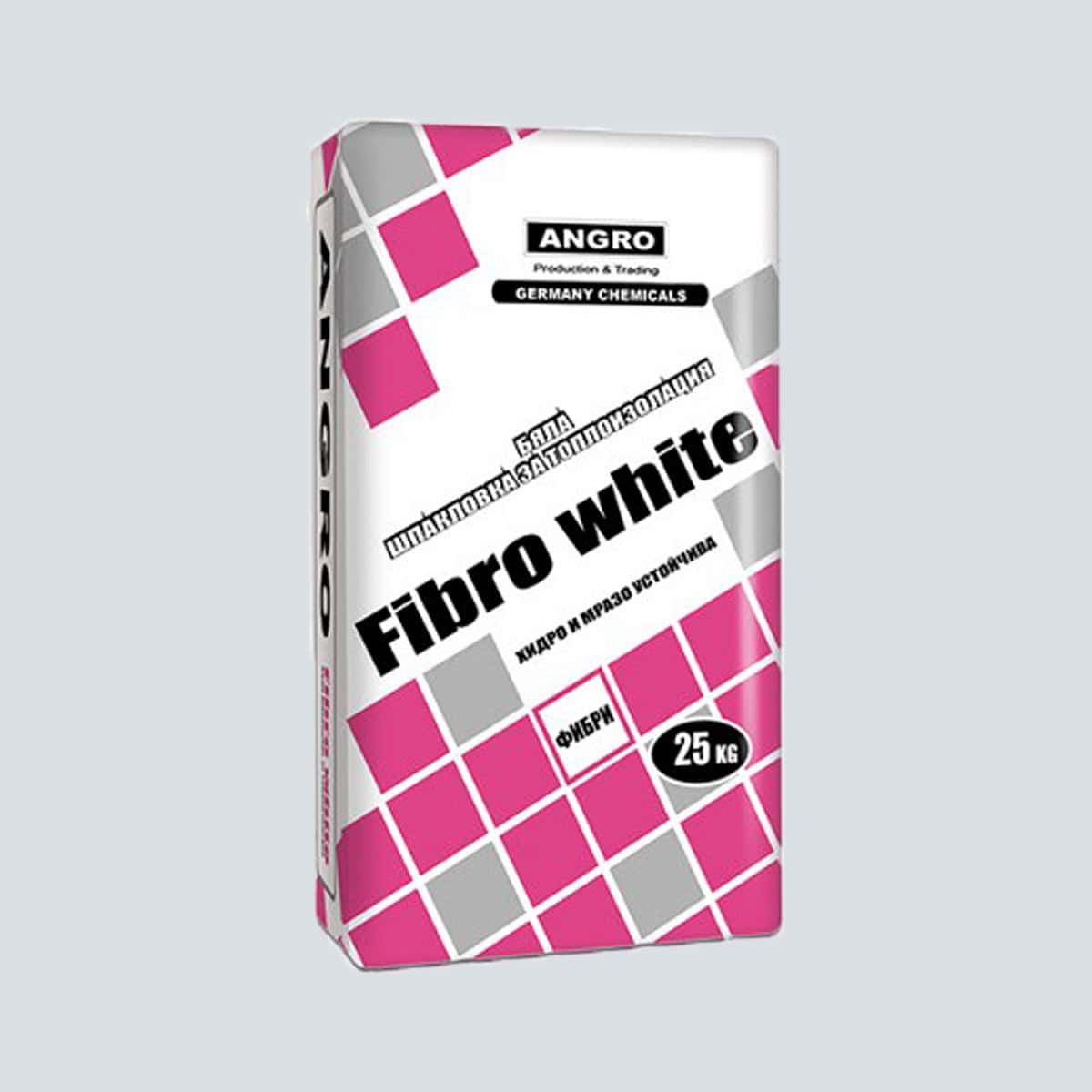 Λευκή κόλλα θερμοπρόσοψης, ANGRO FIBRO WHITE, 25kg