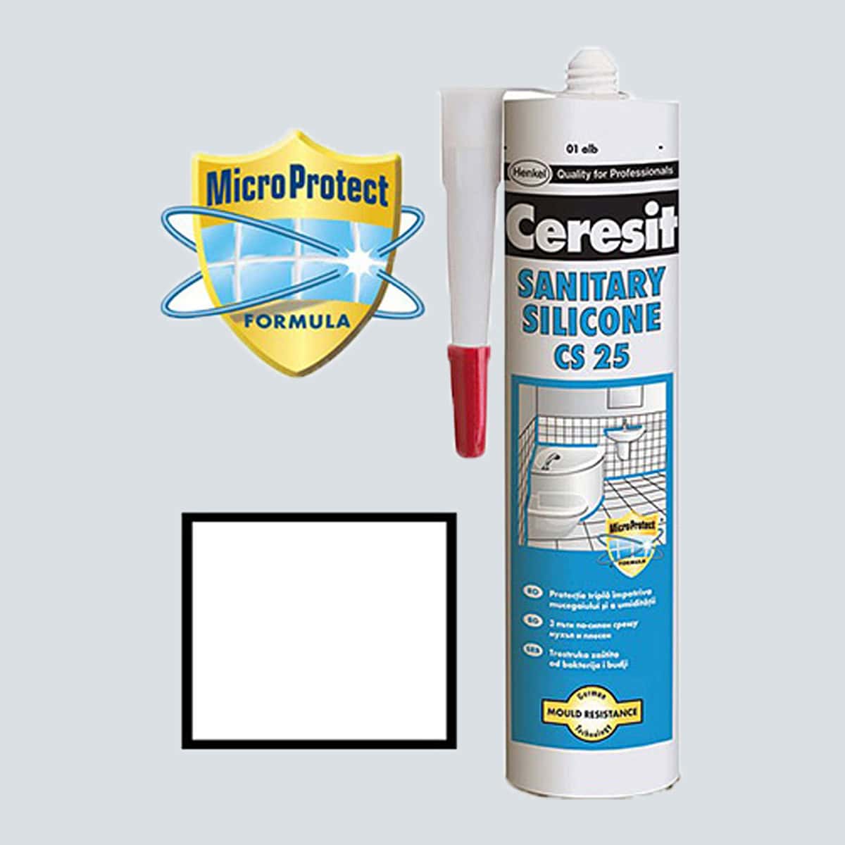 Σιλικόνη Διάφανη για μπάνια CERESIT CS 25 280ml