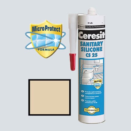 Σιλικόνη Μπεζ Άμμου για μπάνια CERESIT CS 25 280ml
