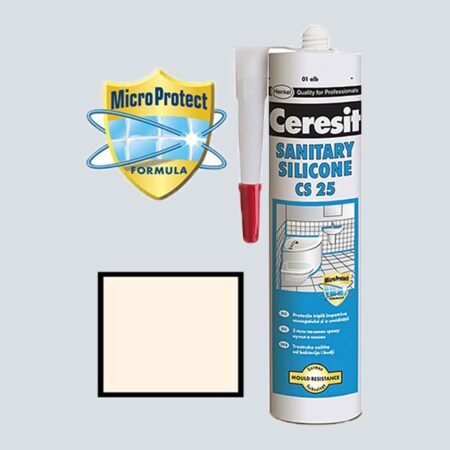 Σιλικόνη Μπεζ για μπάνια CERESIT CS 25 280ml