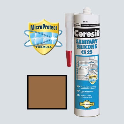 Σιλικόνη Τερακότα για μπάνια CERESIT CS 25 280ml