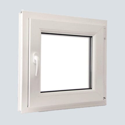 Παράθυρο Μπάνιου PVC Λευκό με Σήτα