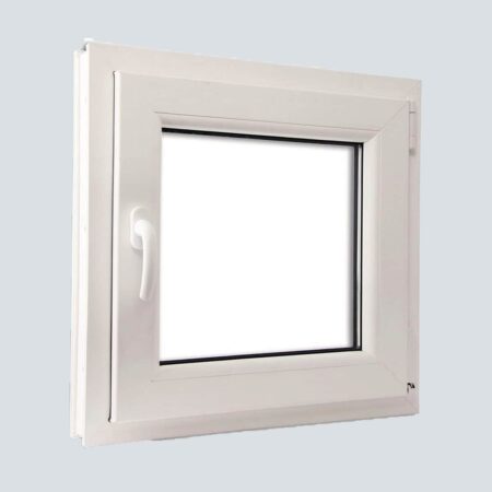 Παράθυρο Μπάνιου PVC Λευκό με Σήτα