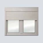 Παράθυρο PVC Λευκό 150 x 140cm με επικαθήμενο ρολό - Image 2