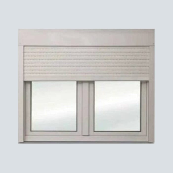 Παράθυρο PVC Λευκό 150 x 140cm με επικαθήμενο ρολό - Image 2