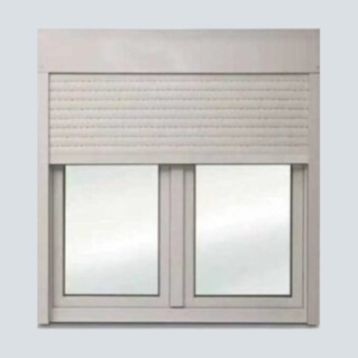 Παράθυρο PVC Λευκό 120 x 120cm με επικαθήμενο ρολό - Image 2