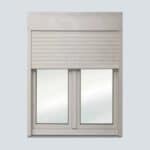 Παράθυρο PVC Λευκό 130 x 140cm με επικαθήμενο ρολό - Image 2