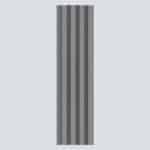 3D Πάνελ τοίχου VILO MPC M 160 Brushed Steel, 2650 x 160 x 20mm - Image 4