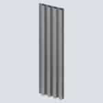 3D Πάνελ τοίχου VILO MPC M 160 Brushed Steel, 2650 x 160 x 20mm - Image 5