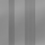 3D Πάνελ τοίχου VILO MPC M 160 Brushed Steel, 2650 x 160 x 20mm - Image 3