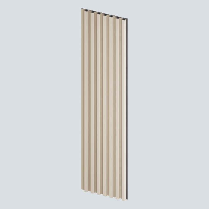 3D Πάνελ τοίχου VILO MPC S 148 Satin Cream, 2650 x 148 x 14mm - Image 4