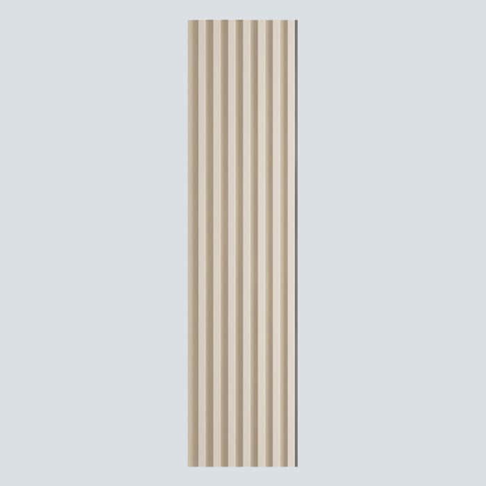 3D Πάνελ τοίχου VILO MPC S 148 Satin Cream, 2650 x 148 x 14mm - Image 3