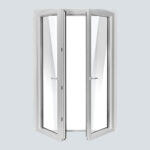 Μπαλκονόπορτα PVC Λευκή