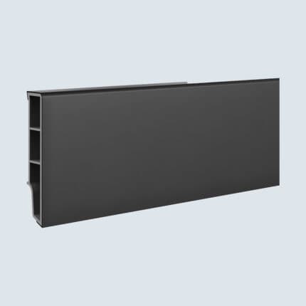 Σοβατεπί PVC Sempla 65 VILO BLACK 706, 2400 x 65 x 14mm